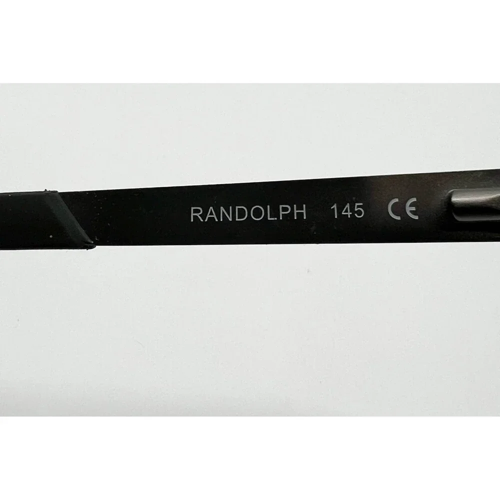 Randolph Keesler Eyeglasses Mens Black Pre-owned Square Full Rim 58-15-145